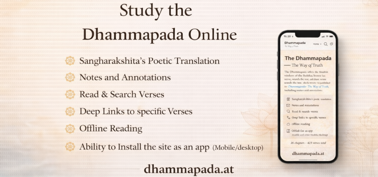 Dhammapada.at launch artwork